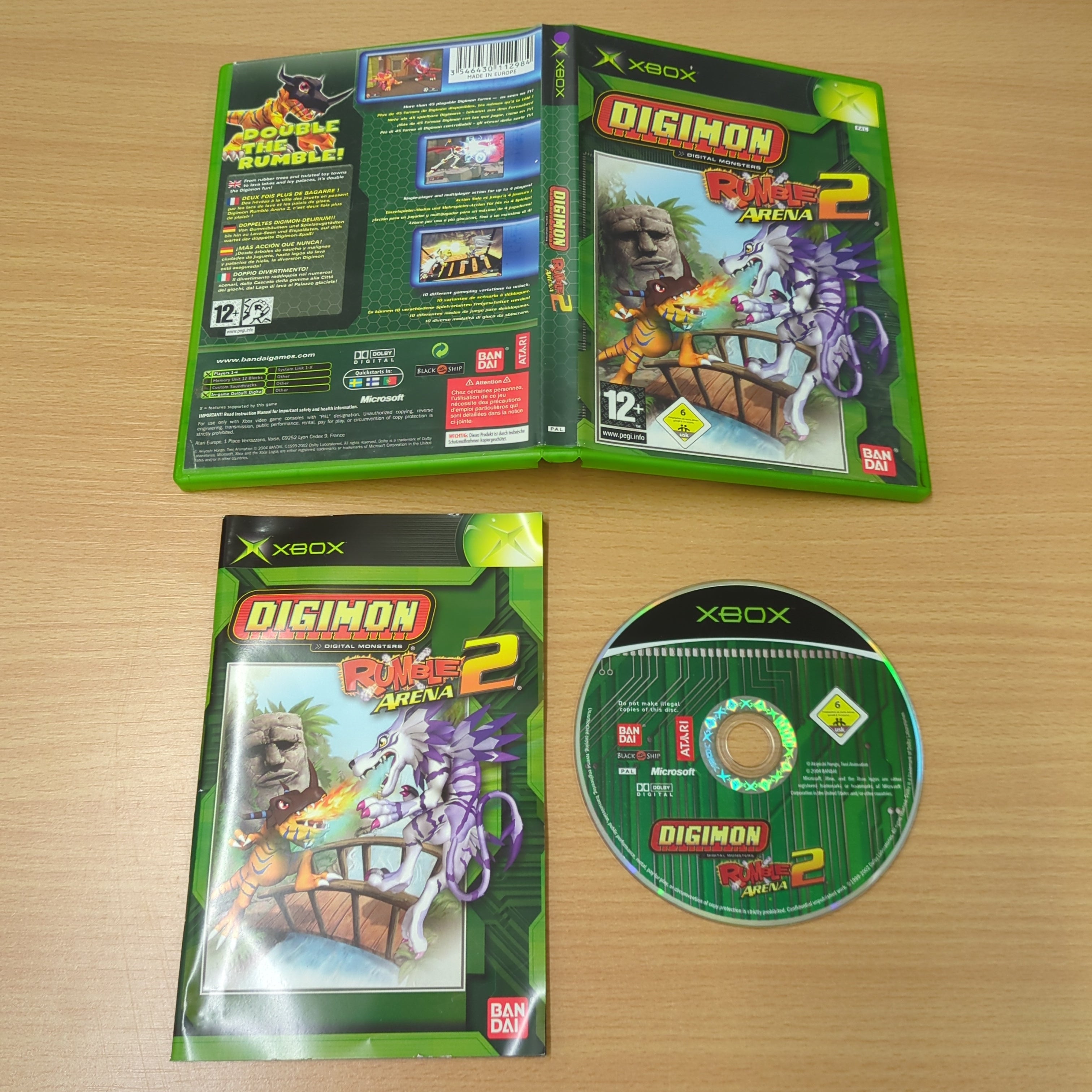 Digimon Rumble Arena 2 original Xbox game Digimon Rumble Arena 2 original Xbox game